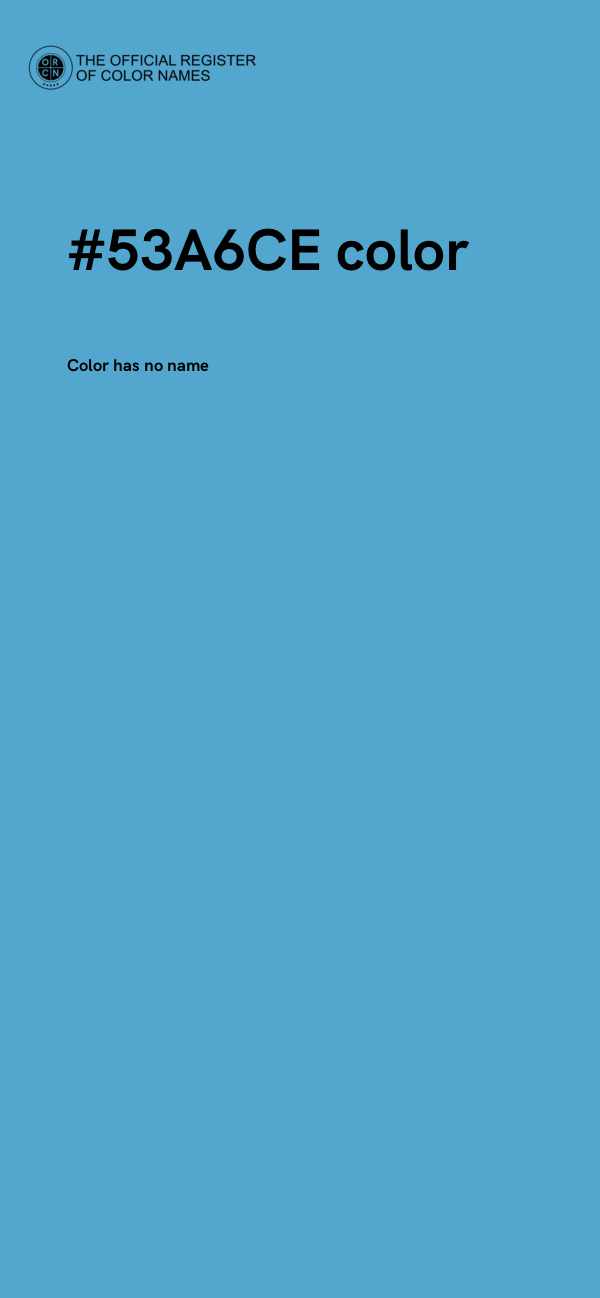 #53A6CE color image