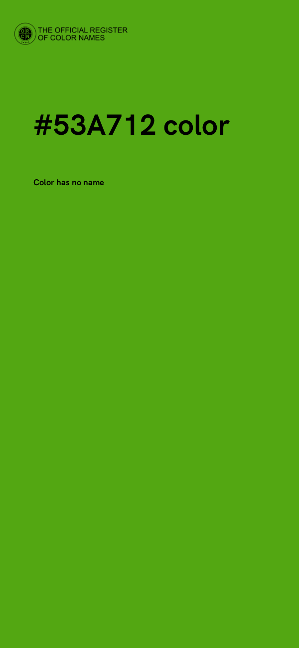 #53A712 color image