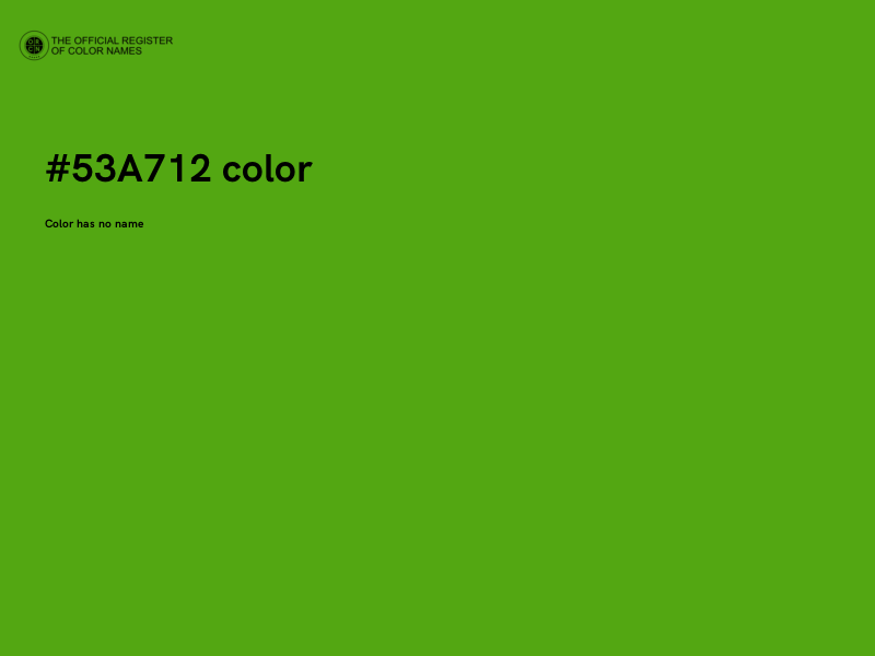 #53A712 color image