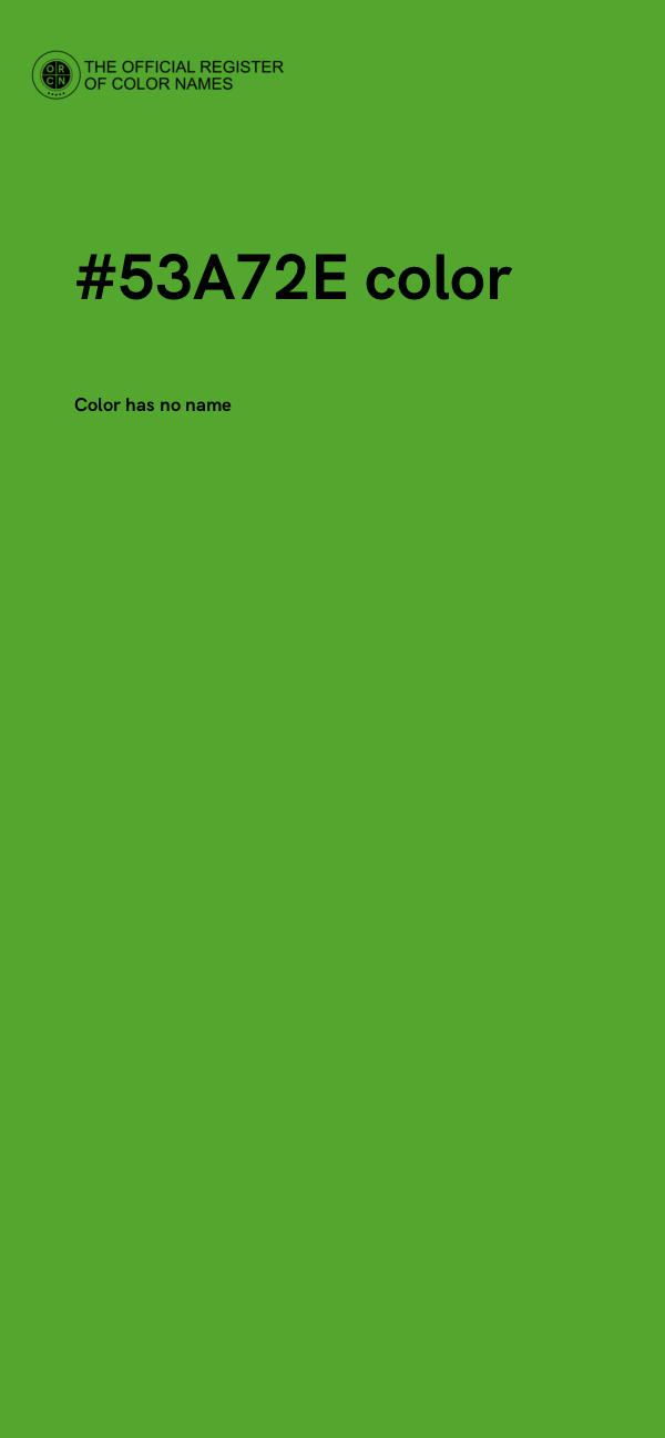 #53A72E color image