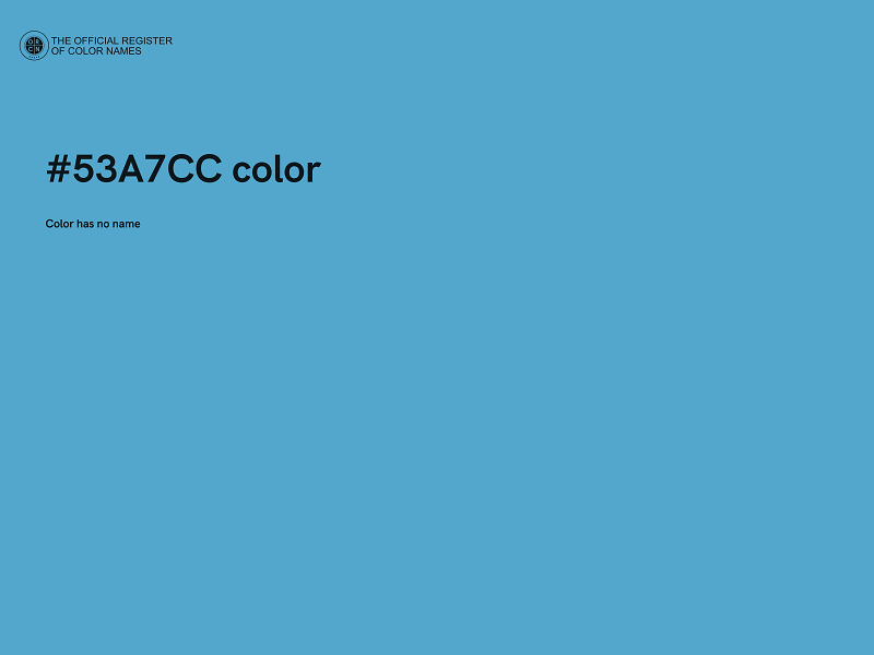 #53A7CC color image