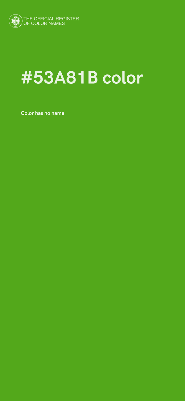 #53A81B color image