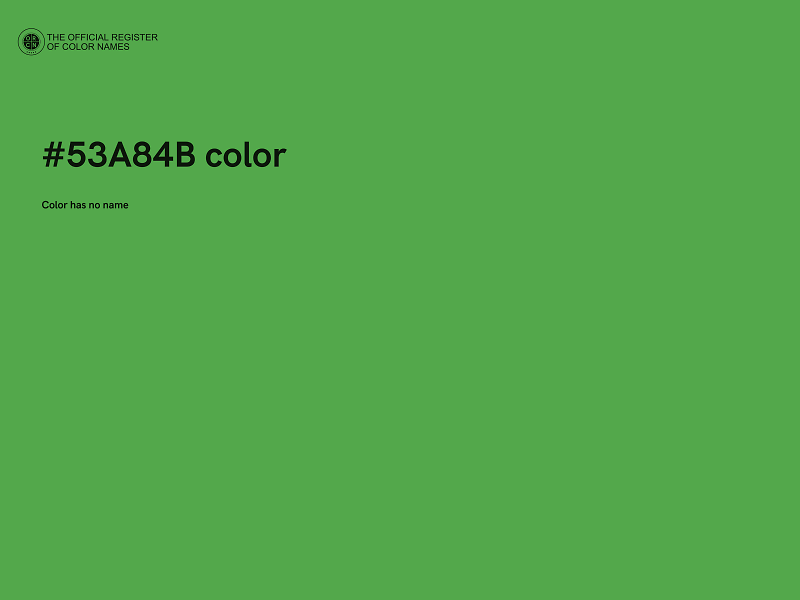 #53A84B color image