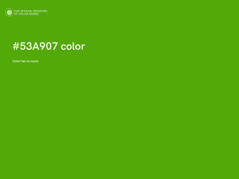 #53A907 color image