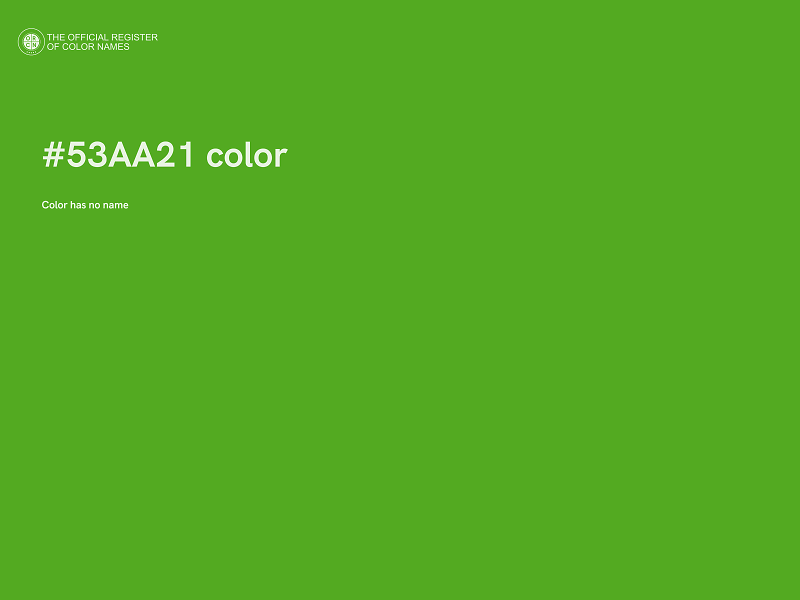 #53AA21 color image