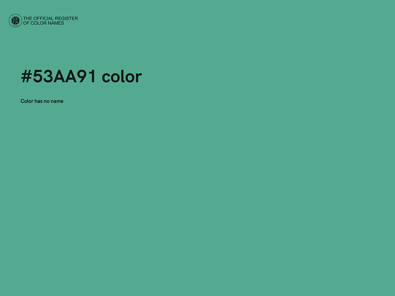 #53AA91 color image