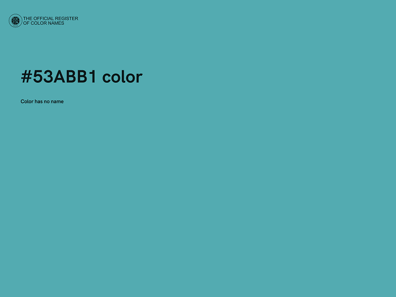 #53ABB1 color image