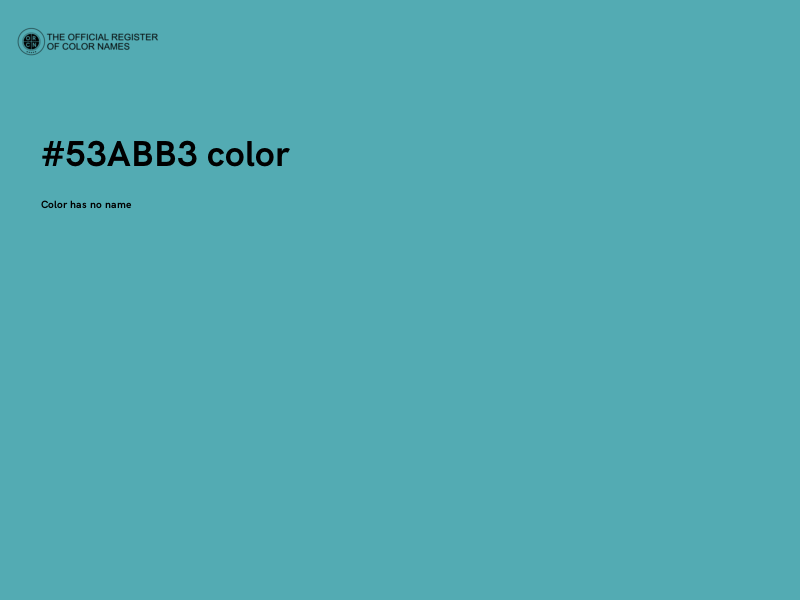 #53ABB3 color image