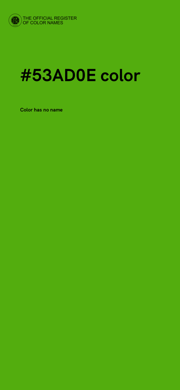 #53AD0E color image