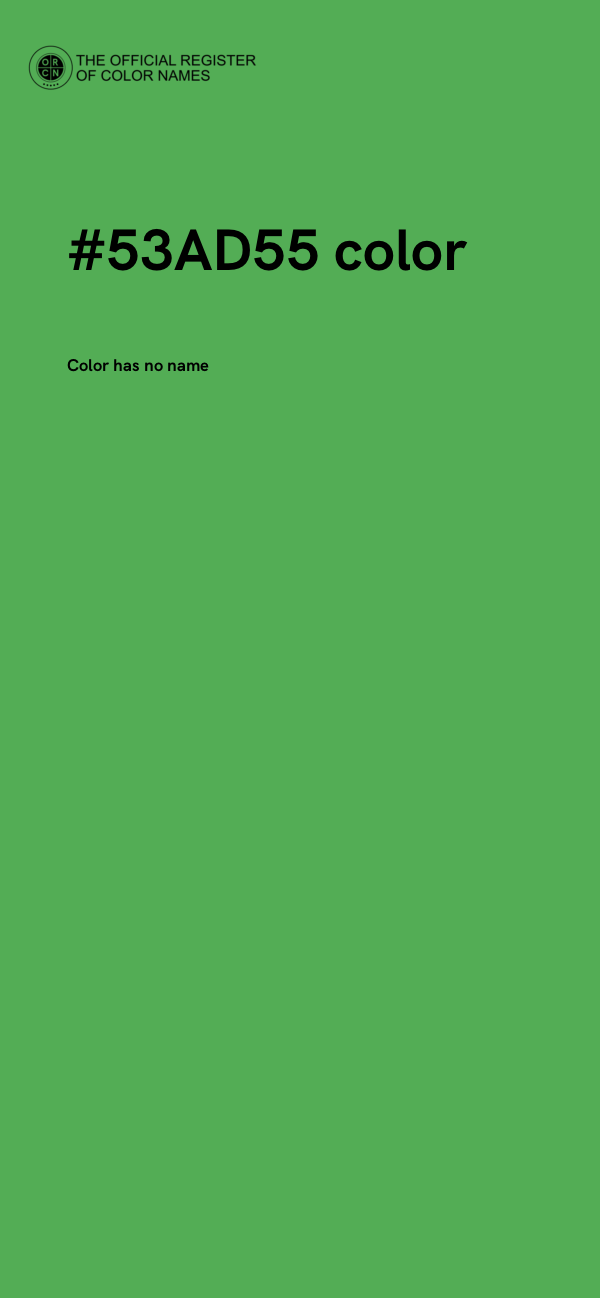 #53AD55 color image