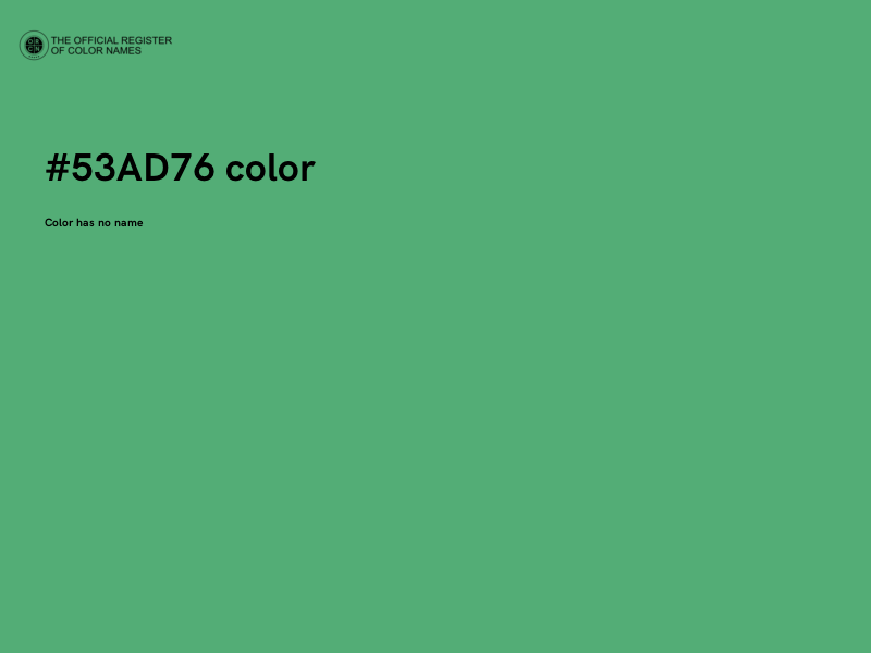 #53AD76 color image