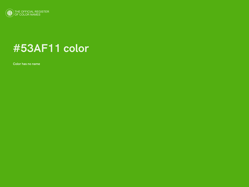 #53AF11 color image