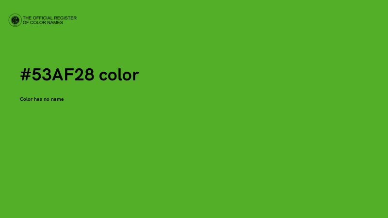 #53AF28 color image