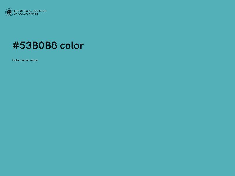 #53B0B8 color image