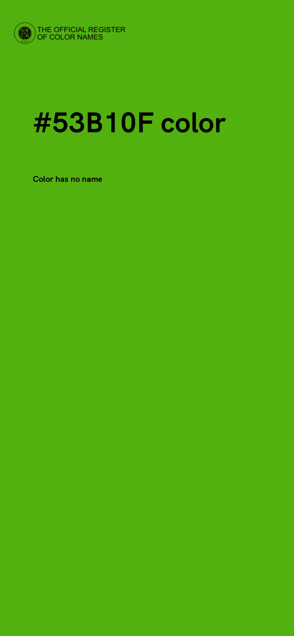 #53B10F color image