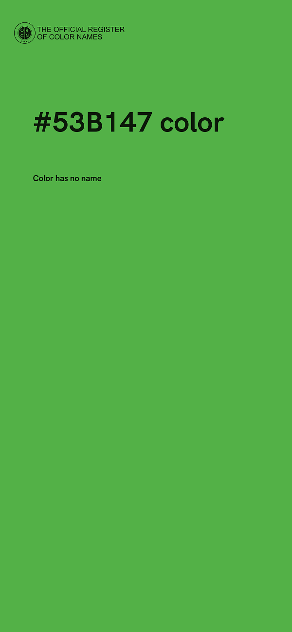 #53B147 color image