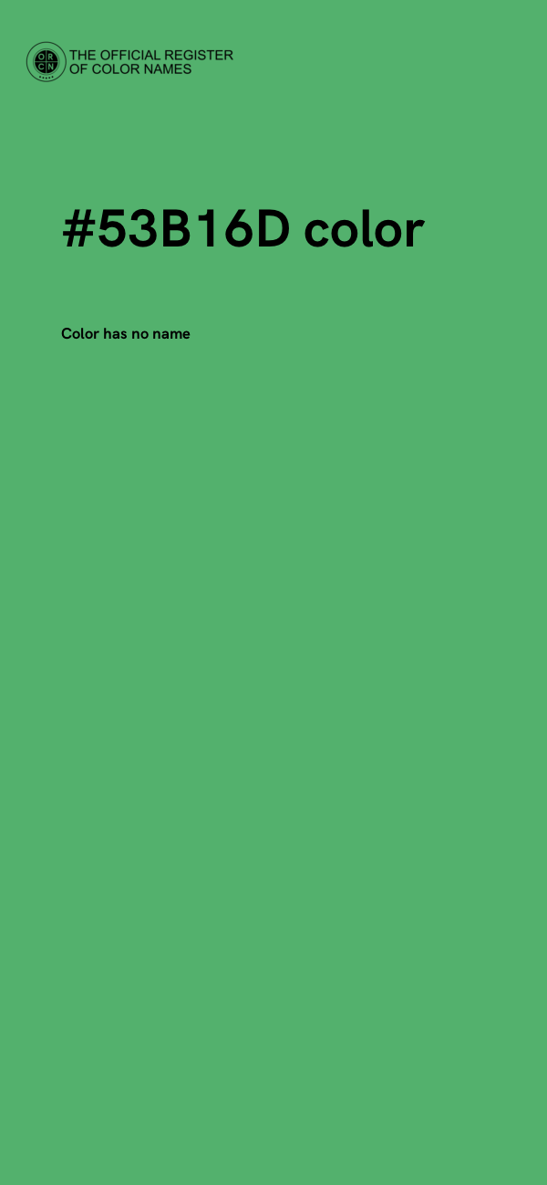 #53B16D color image