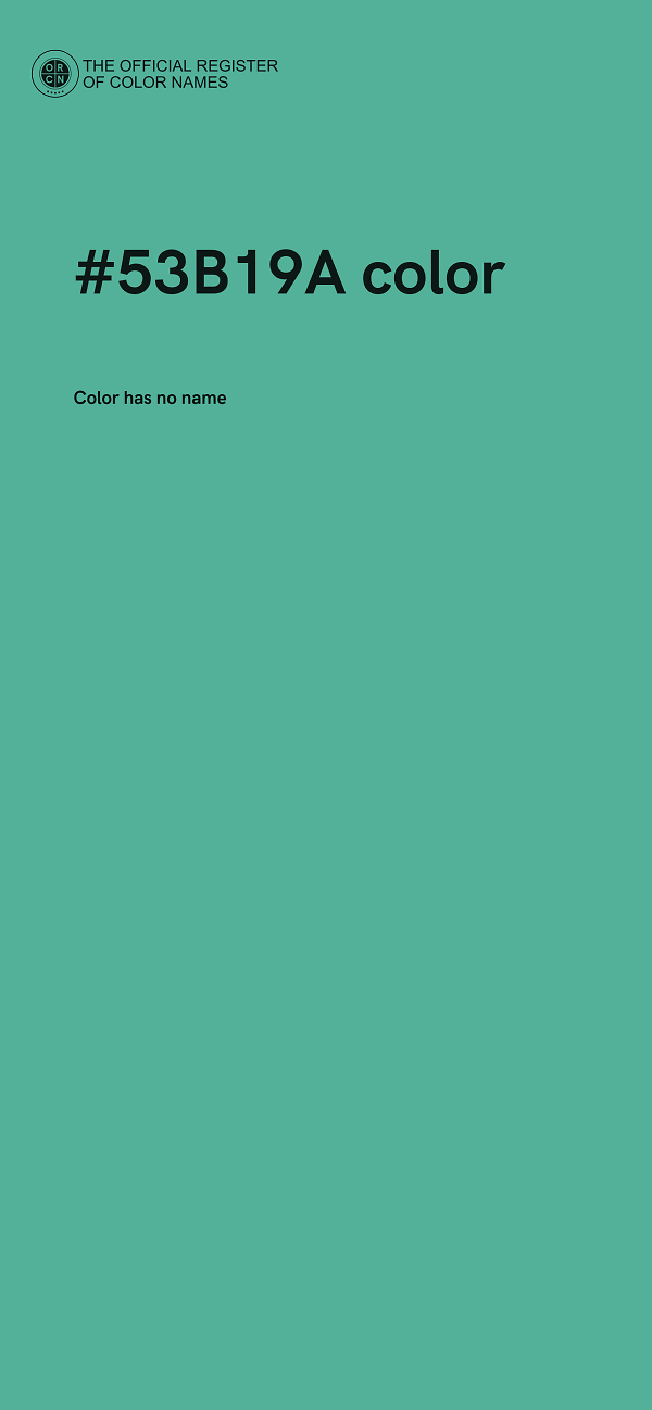 #53B19A color image