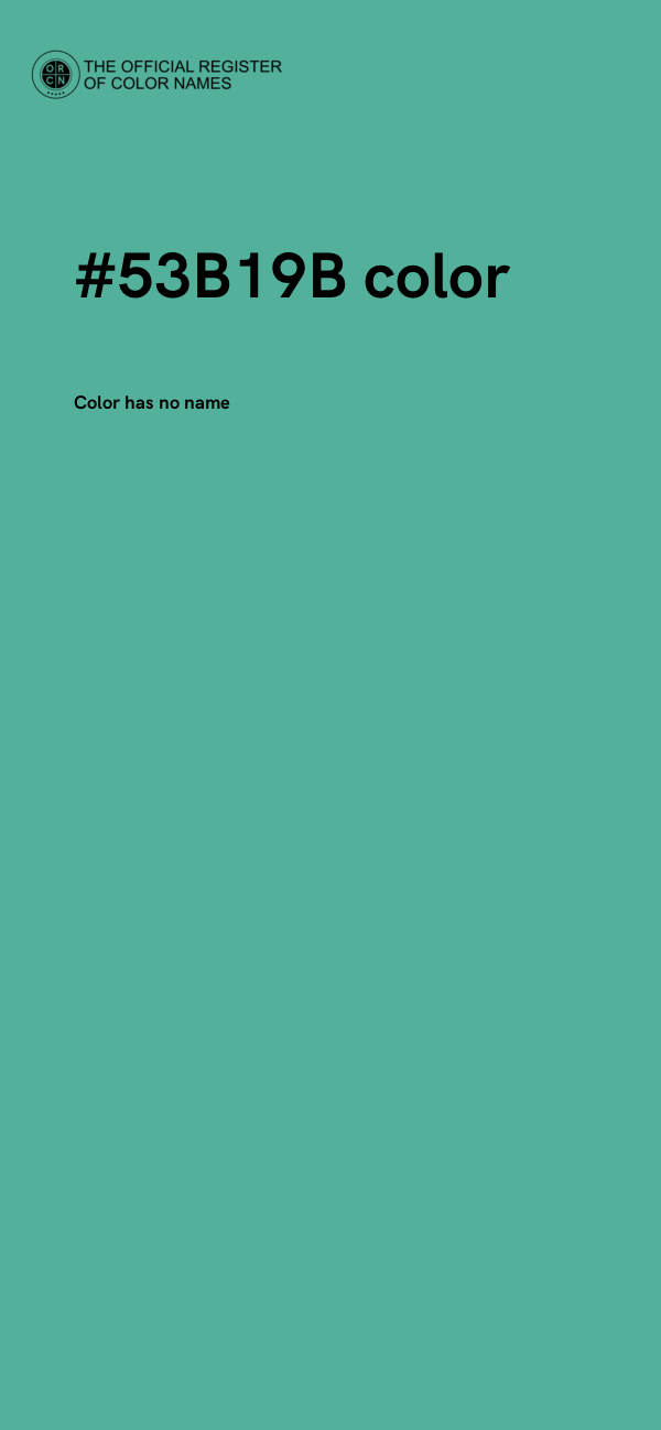 #53B19B color image