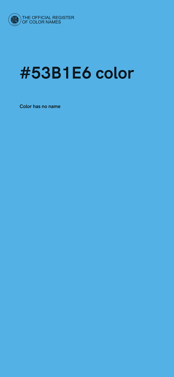 #53B1E6 color image
