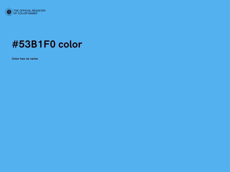 #53B1F0 color image