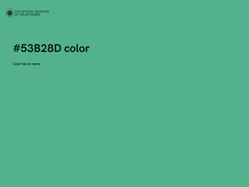 #53B28D color image