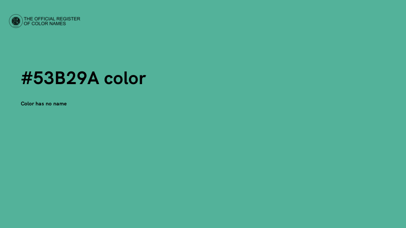 #53B29A color image