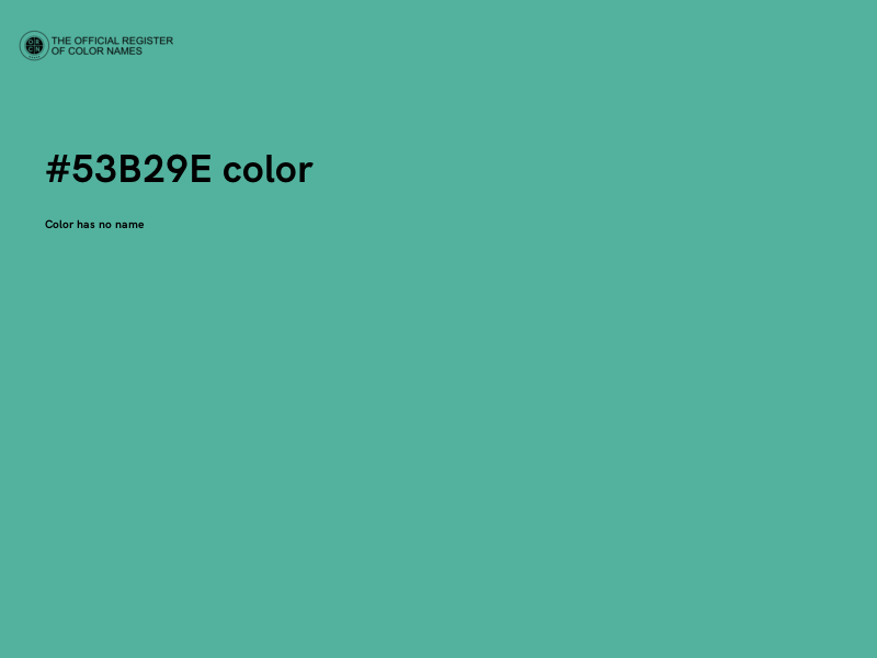 #53B29E color image