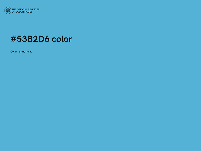 #53B2D6 color image