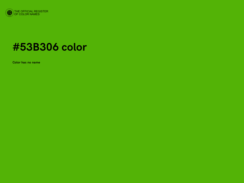 #53B306 color image