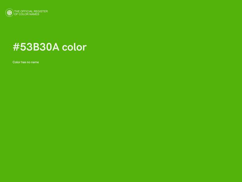 #53B30A color image