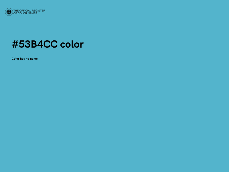 #53B4CC color image