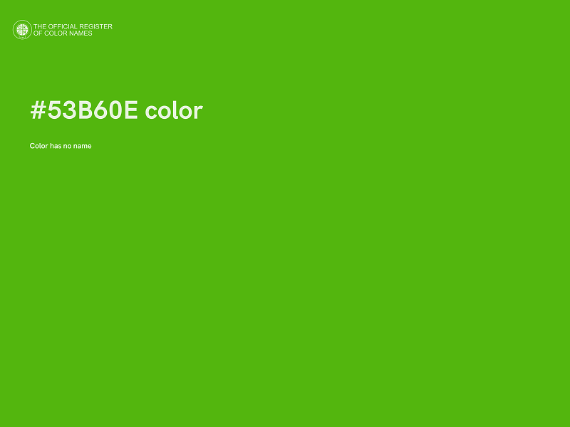 #53B60E color image