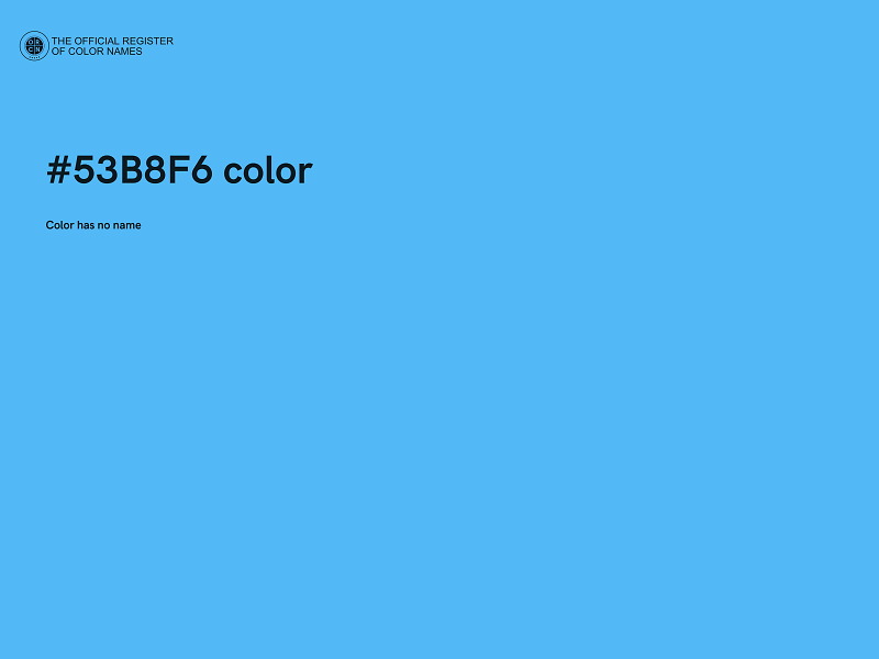 #53B8F6 color image