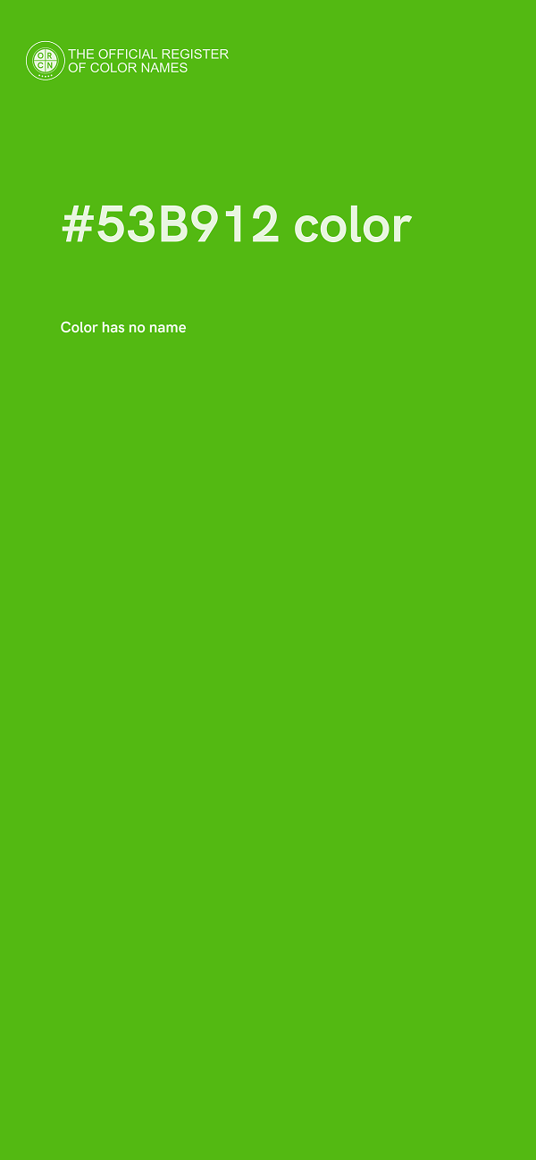 #53B912 color image