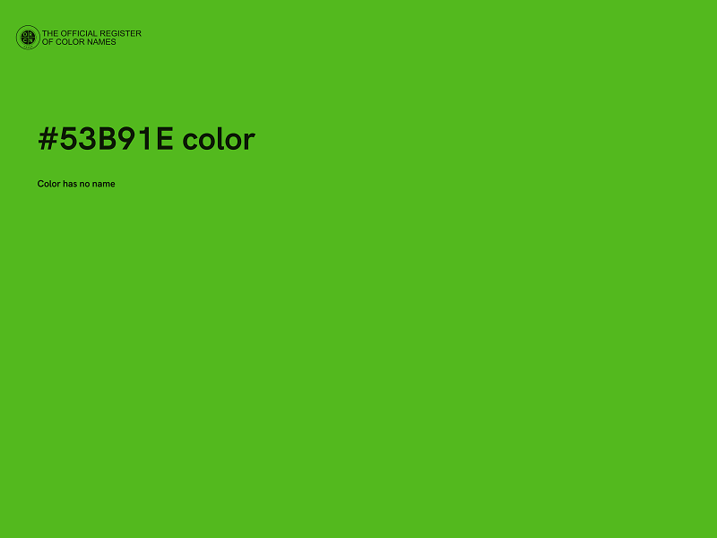 #53B91E color image