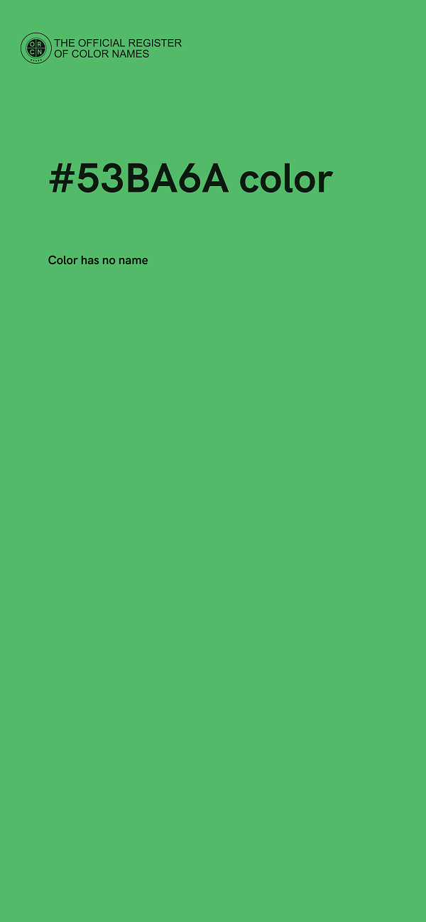 #53BA6A color image