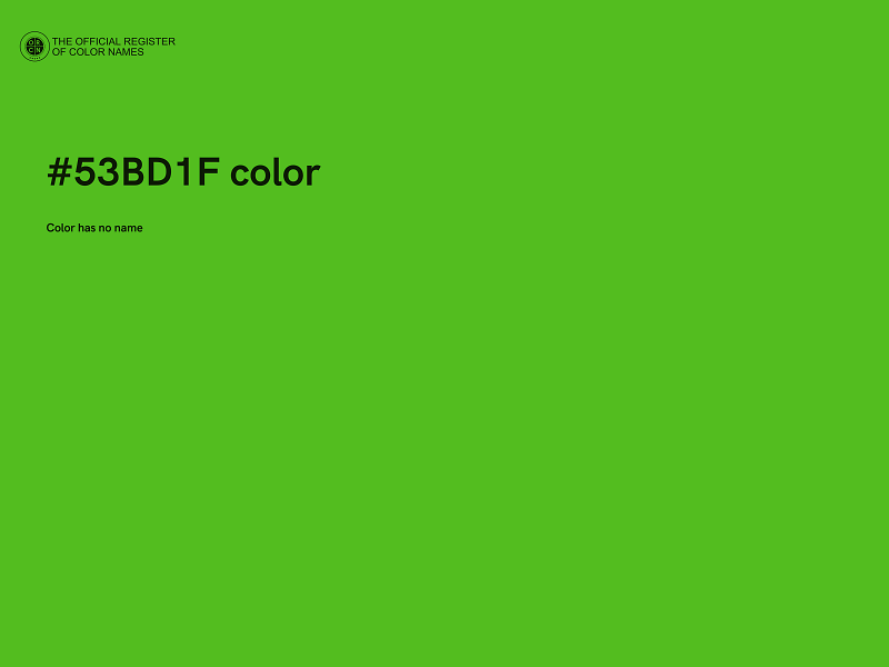 #53BD1F color image