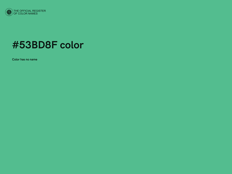 #53BD8F color image