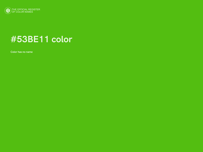 #53BE11 color image