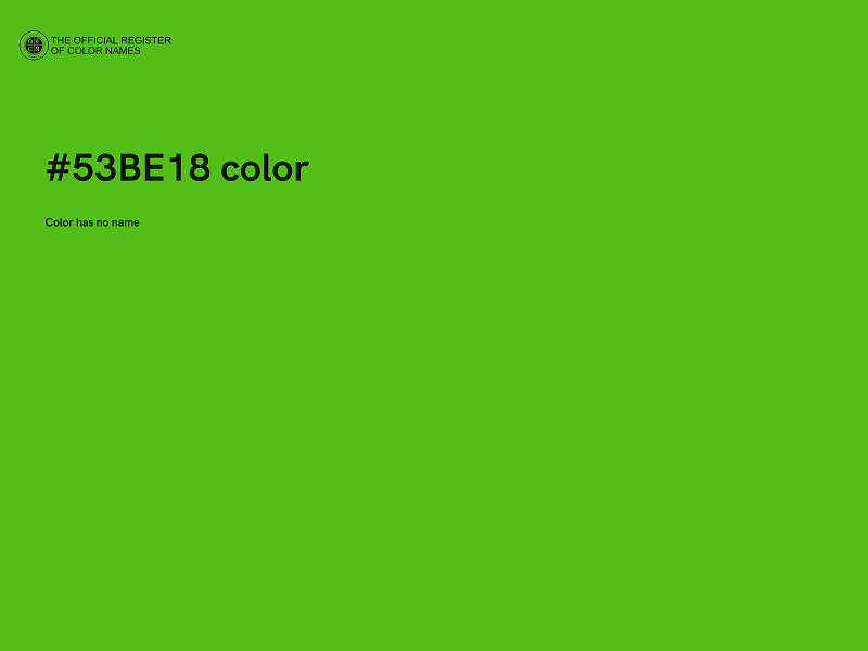 #53BE18 color image