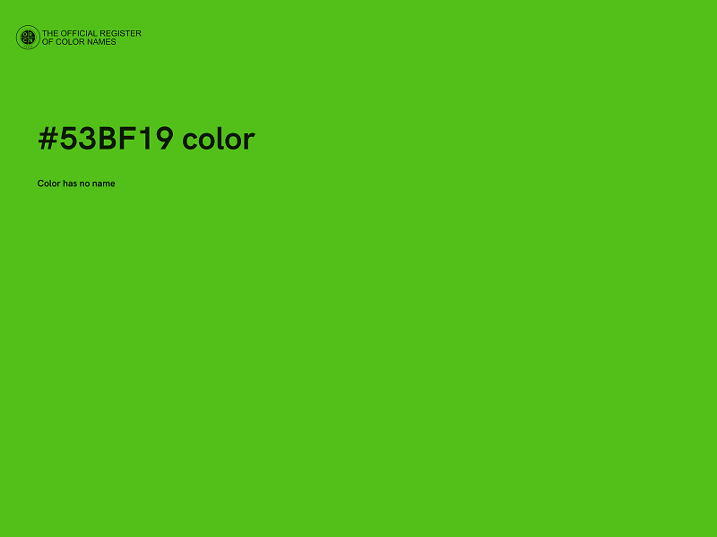 #53BF19 color image