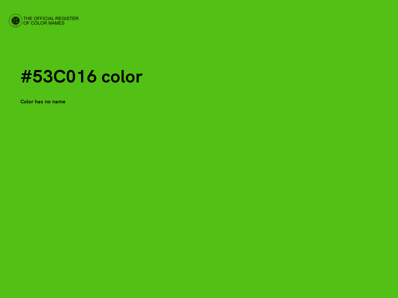 #53C016 color image