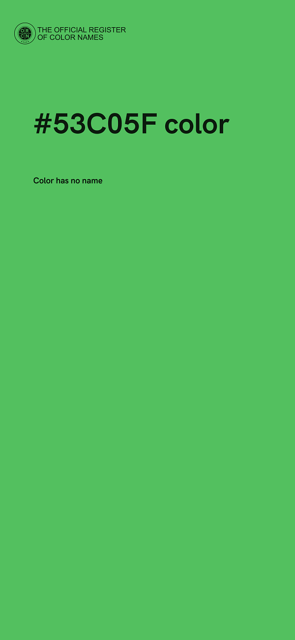#53C05F color image