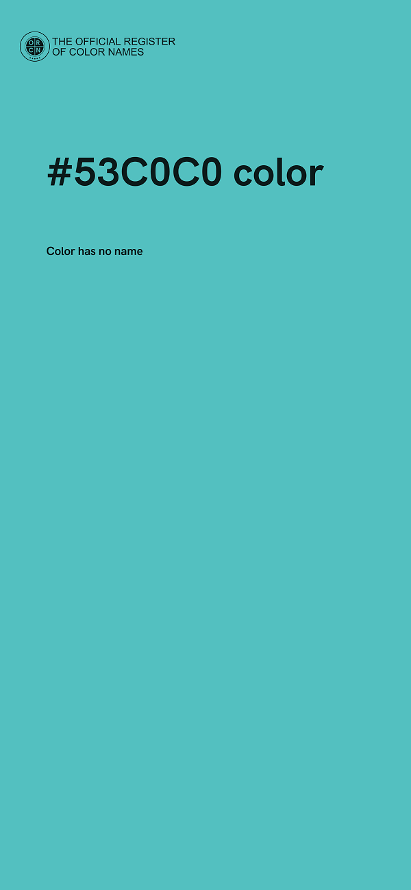 #53C0C0 color image