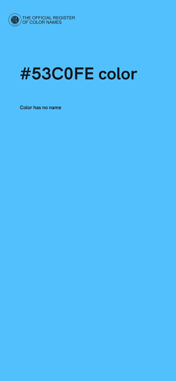 #53C0FE color image