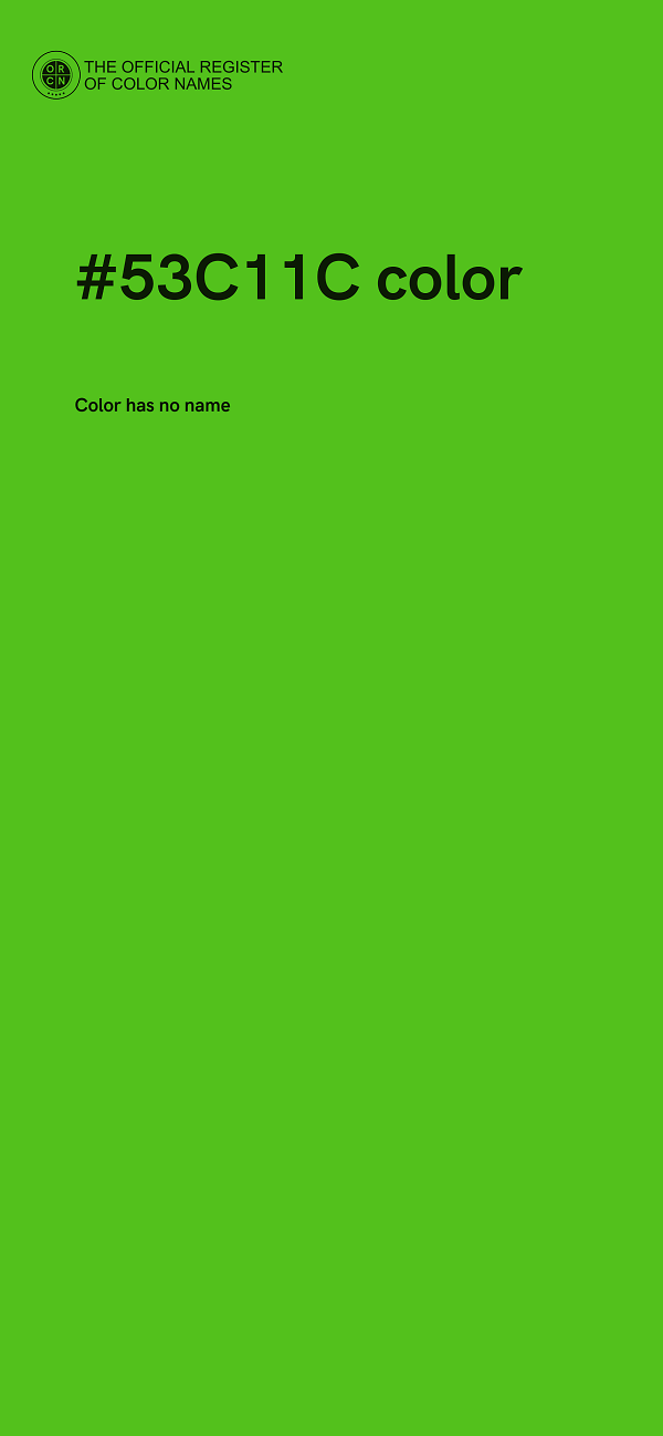 #53C11C color image