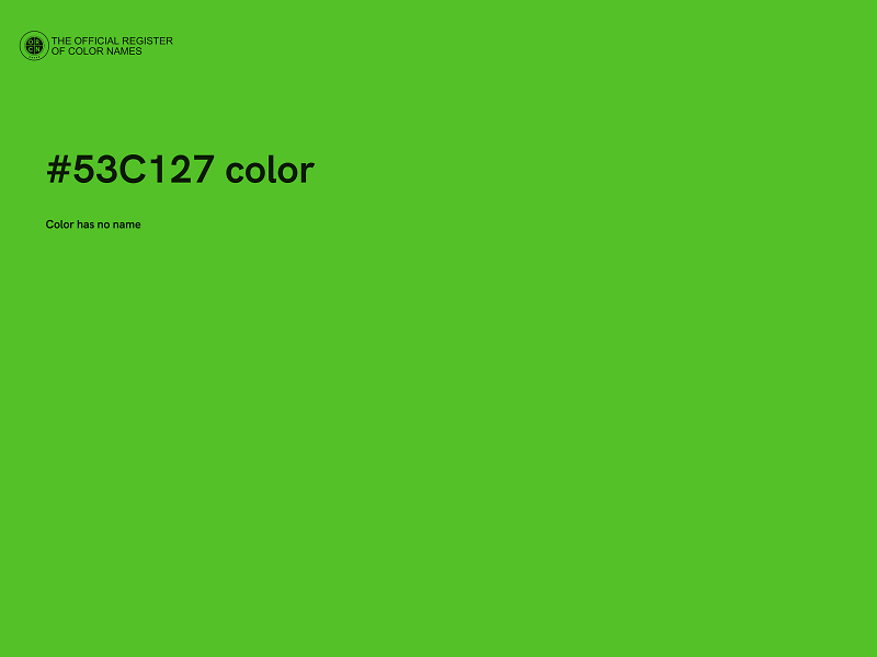 #53C127 color image