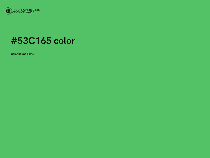 #53C165 color image