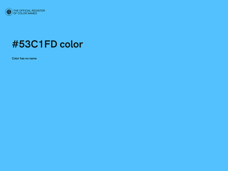 #53C1FD color image